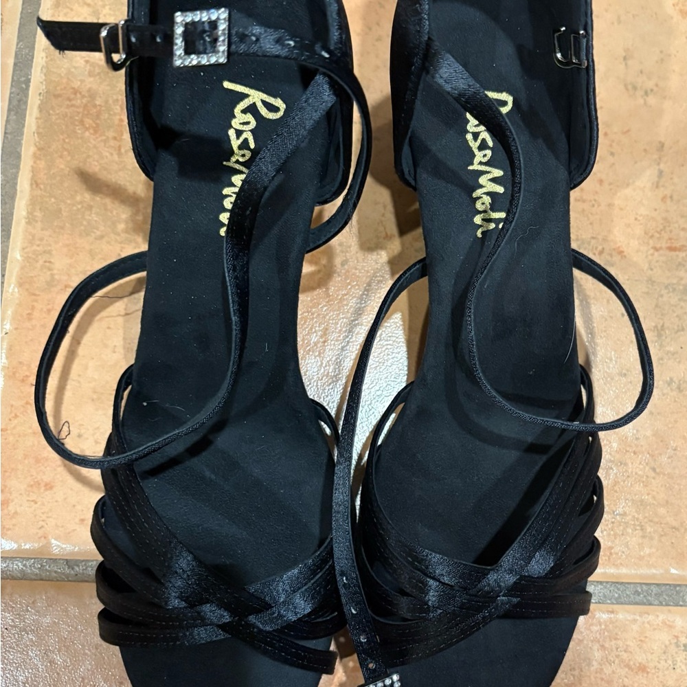 RoseMoli Black Women's Latin Dance Shoe